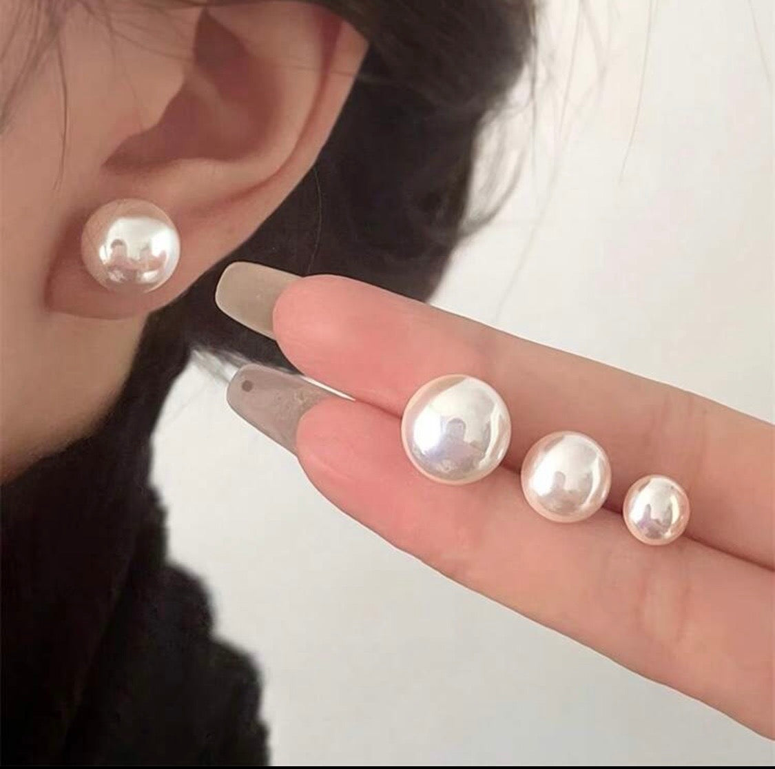 Pearl Drop Earring set