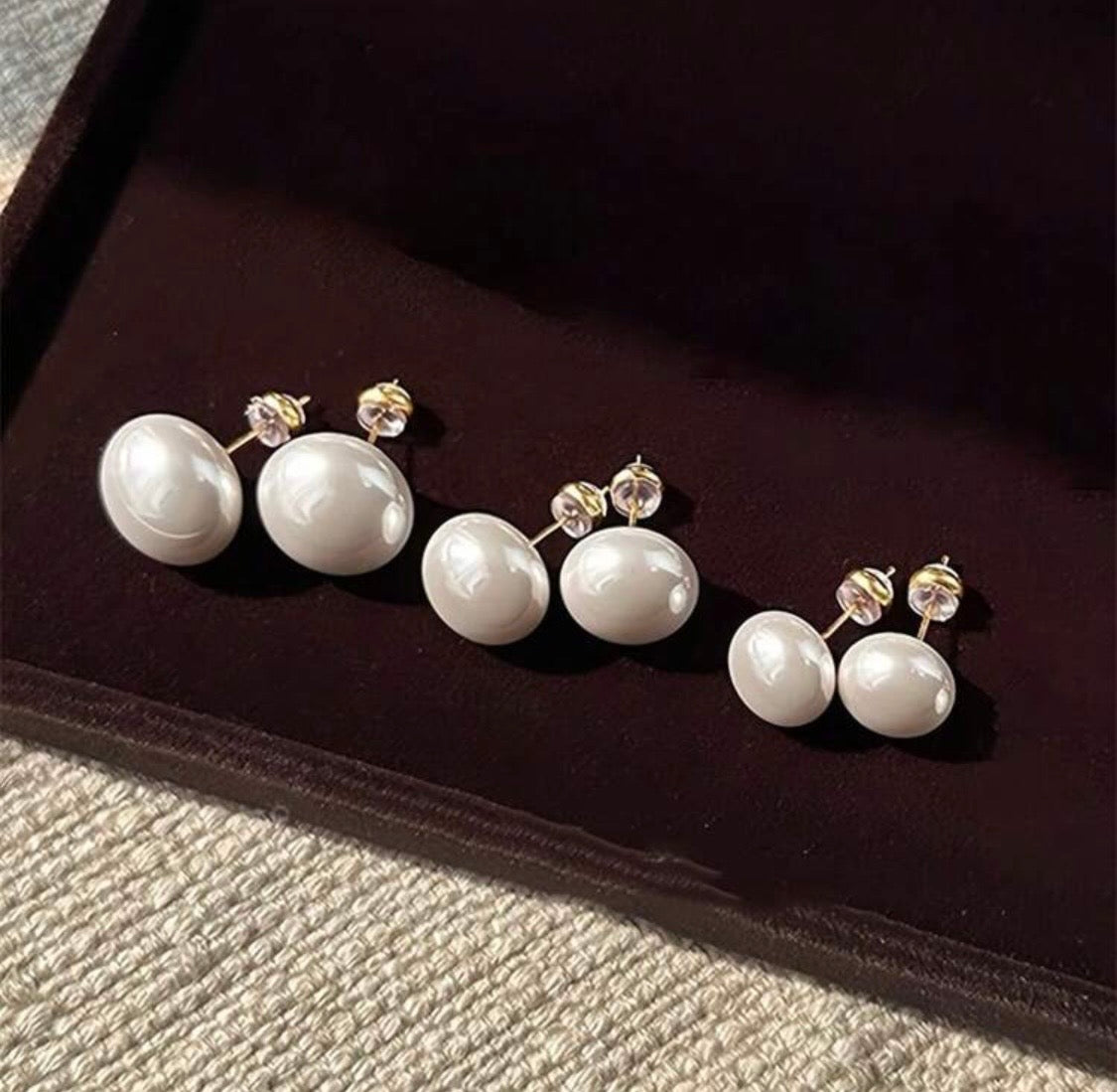 Pearl Drop Earring set
