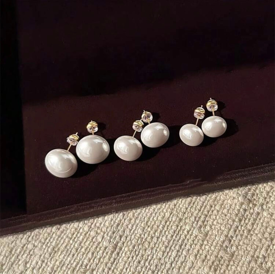 Pearl Drop Earring set