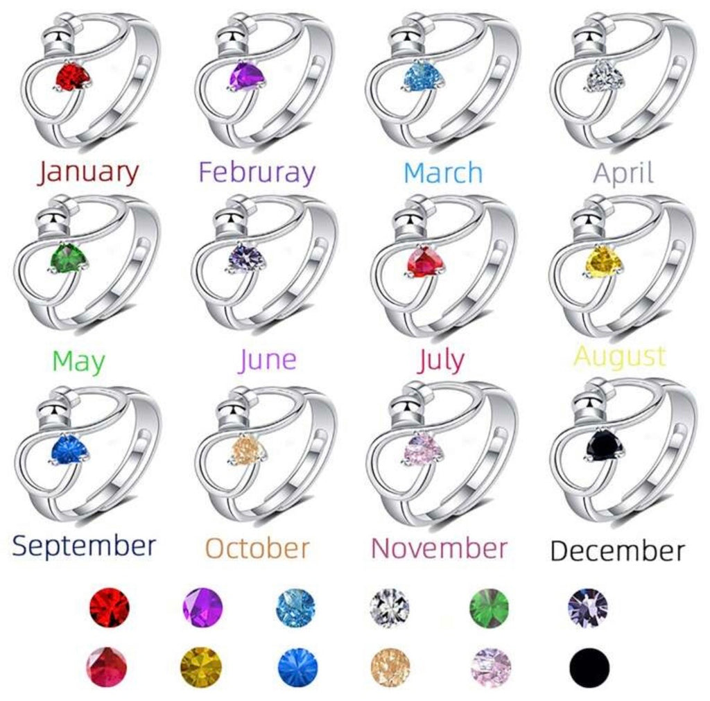 Birthstone Ring Set