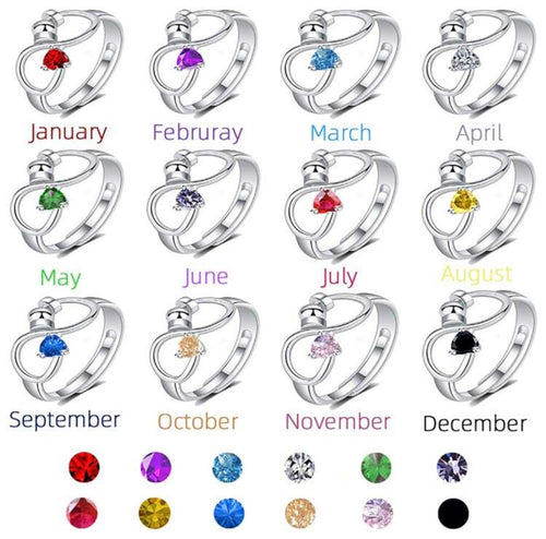 Birthstone Ring Set