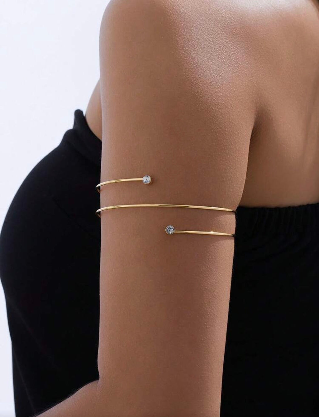 Double layer Rhinestone armlet
