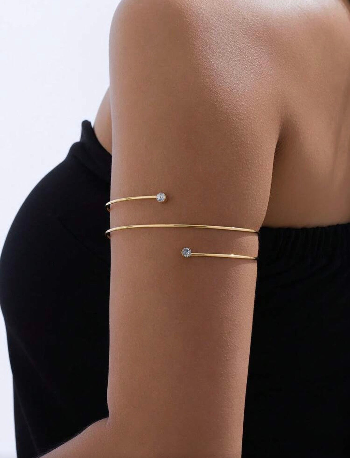 Double layer Rhinestone armlet